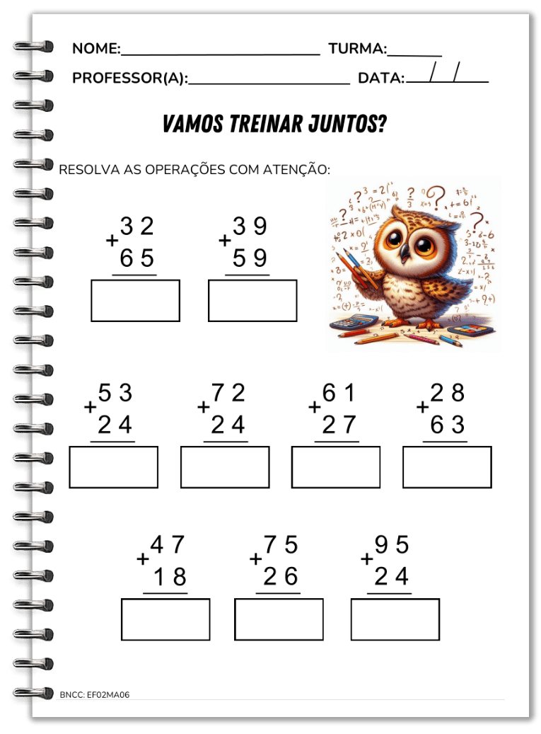 Vamos treinar juntos: adição